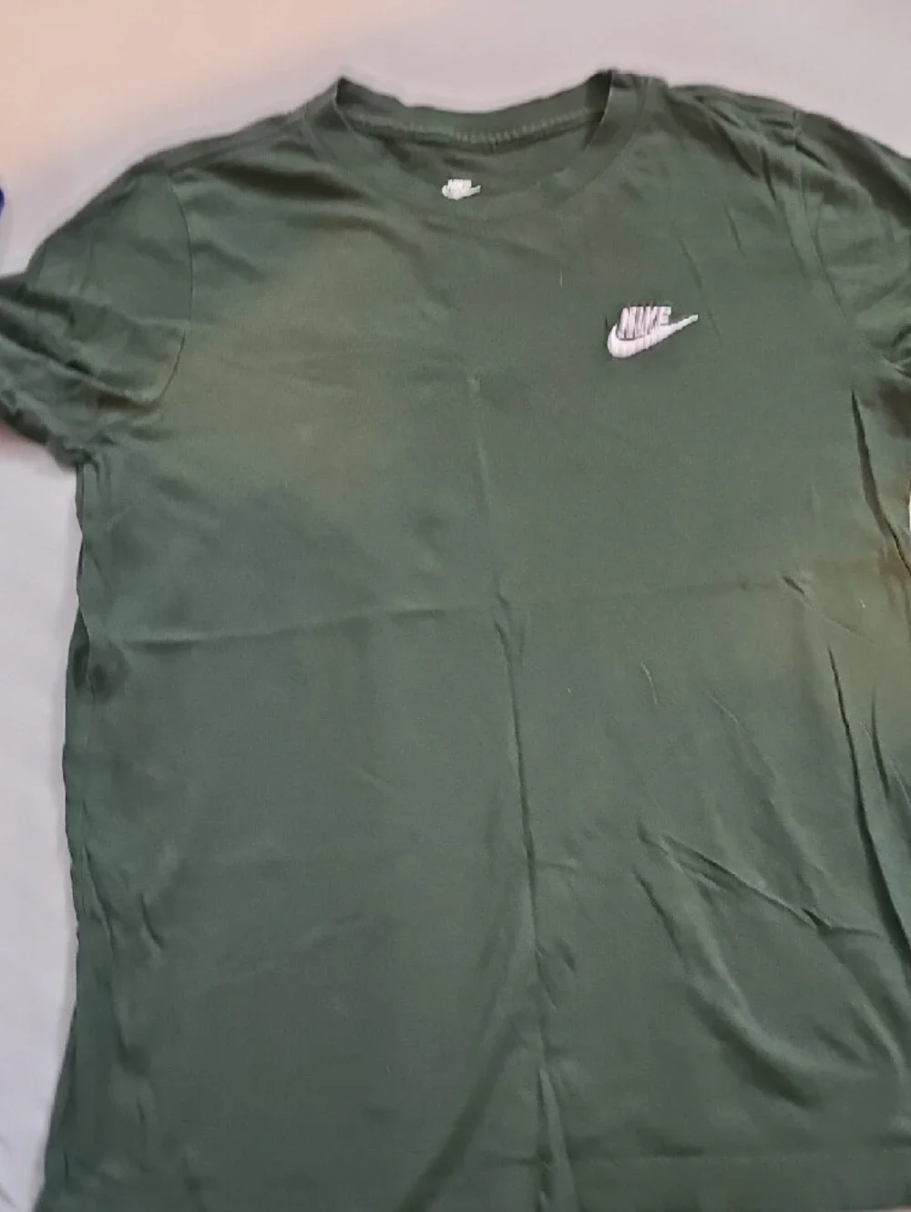 Nike Kids Short Sleeve Tee in Blue with White Logo